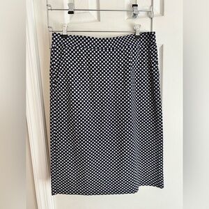 LOFT Polka Dot Pencil Skirt
